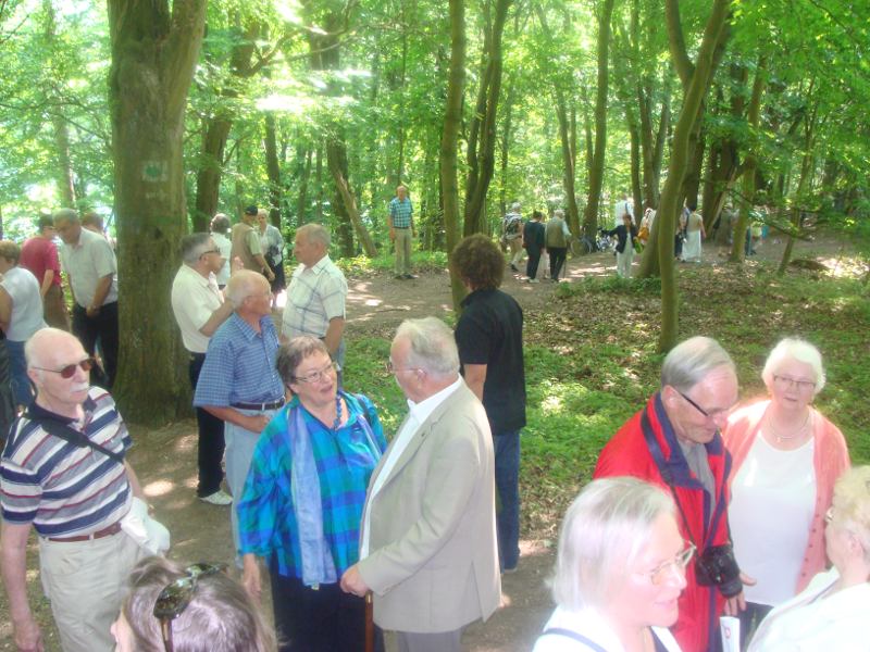 Fot 12. Der Gedenkstein auf dem alten Friedhof in Lagow Kamień