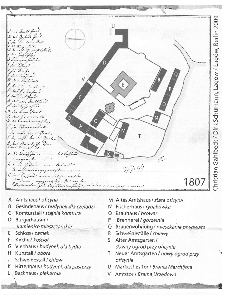 Dawne podzamcze, zabudowania z 1807 roku Dawne podzamcze